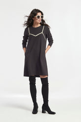 Vestido Babua Intarsia Punto Roma Ligero